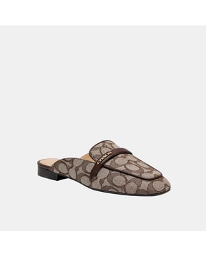 Backless Loafer In Signature Jacquard