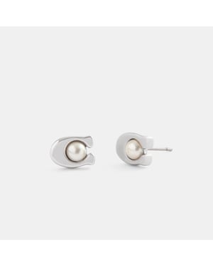 Signature Pearl Stud Earrings