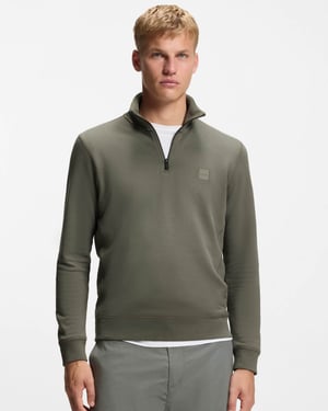 Zetrust 1/4 Zip Sweatshirt in Dark Green
