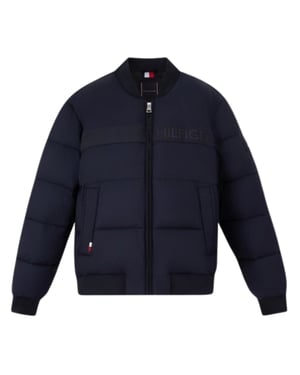 Tommy Hilfiger Marineblauwe High Loft Bomberjack