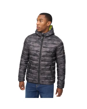 Crosshatch Heren Gattering Camo Jas (Charcoal Camo)