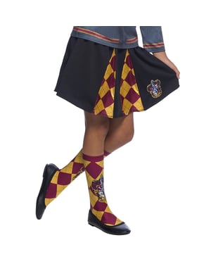 Harry Potter Barn/Kids Gryffindor kjol (Svart/Karett Röd/Gul)