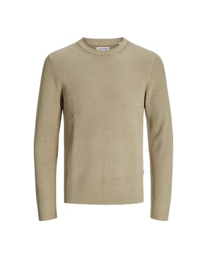 Jack And Jones Mens Knitted Sweatshirt (Crockery)