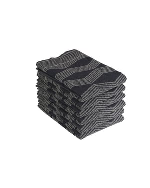 DoubleDry Luxe keukenhanddoeken set 6 stuks 50x50 cm 100% katoen hoge