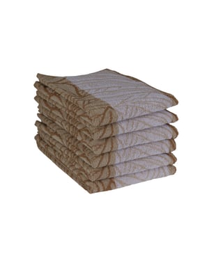 DoubleDry Luxe keukenhanddoeken set 6 stuks 50x50 cm 100% katoen hoge