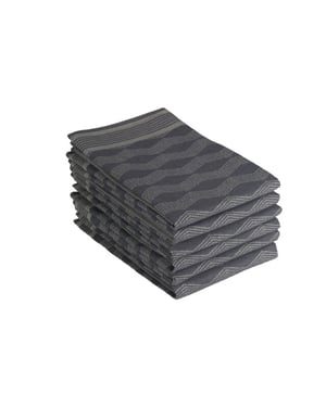DoubleDry Luxe theedoeken set 6 stuks 50x70 cm 100% katoen hoge