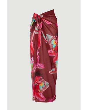 Beach Viscose Georgette Photographic Floral Sarong
