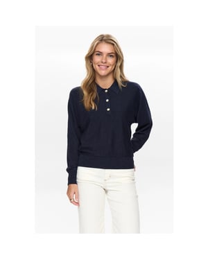 Nümph Nudajana l/s polo 706342 dark sapphire