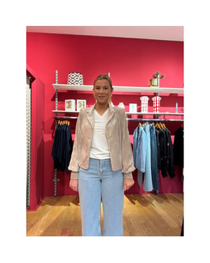 Helena Hart 7640 blazer lora velour sand