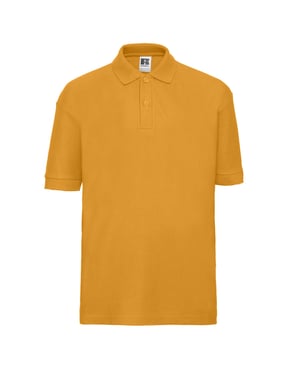 Russell Poloshirt van katoen voor kinderen (Goud)