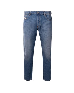Diesel Heren D-Yennox Tapered Jeans (Middenblauw)