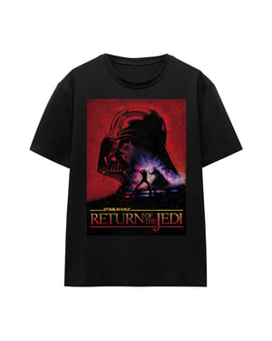 Star Wars Unisex volwassen Return Of The Jedi blok-T-shirt (Zwart)