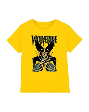 Marvel Kinderen/Kinderen X-Men Wolverine Action Shot T-Shirt (Geel)