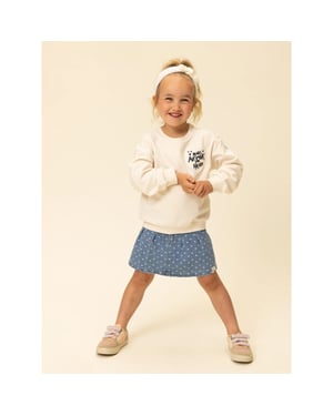 Looxs Revolution Sweater milk more amor por favor voor meisjes in de kleur