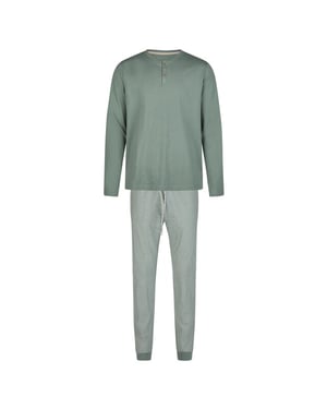 Phil & Co Heren winter pyjama set lang gestreept
