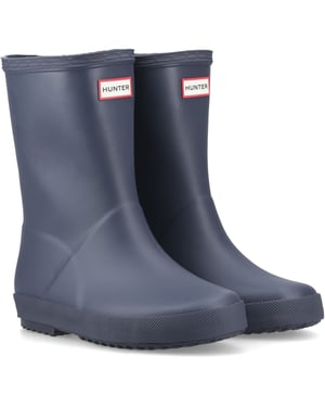 Hunter Kids First (Matte) Rubber Kinder Navy Standaard Wellington Boots