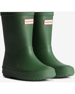 Hunter Kids First (Matte) Rubber Kinderen Groene Standaard Wellingtonlaarzen