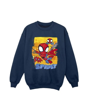 Marvel Jongens Spidey En Zijn Verbazingwekkende Vrienden Vliegend Sweatshirt (Marineblauw)