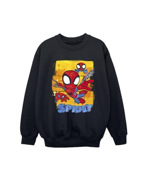 Marvel Jongens Spidey En Zijn Verbazingwekkende Vrienden Vliegend Sweatshirt (Zwart)