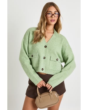 Pocket Detail Knitted Cardigan
