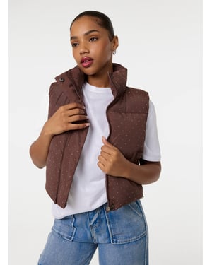 Diamante Puffer Gilet