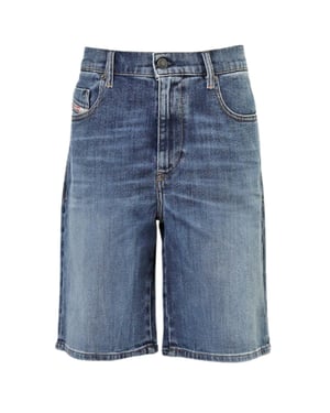 Diesel Heren D-Strukt Jean Korte Broek (Medium Blauw)