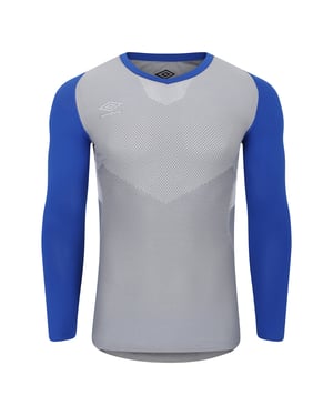 Umbro Heren Pro Base Layer Top met lange mouwen (Diepe branding/grijs)