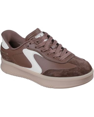 Skechers Hotshot HI - Lifted Luxe Polyurethaan Dames Bruine Standaard Sneakers