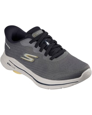 Skechers GO WALK 8 Pate Textile Heren Taupe Standaard Sneakers