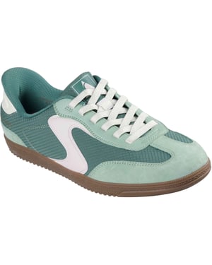 Skechers Hotshot - Everyday Ease Textiel Dames Groen/Roze Standaard Sneakers