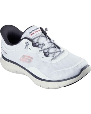 Skechers Flex Appeal 5.0 Easy Breezy Textile Women's White/Multi Standard Trainers