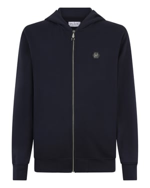 Hoodie med dragkedja Basic