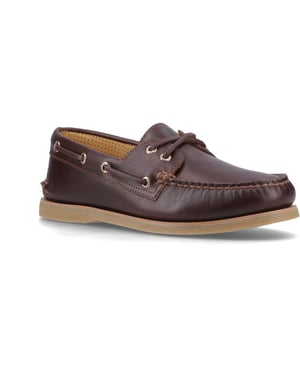 Sperry Authentieke Gold Cup Leren Heren Bruine Standaard Bootsschoenen
