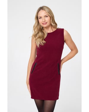 Red Sleeveless Relaxed Short Shift Dress