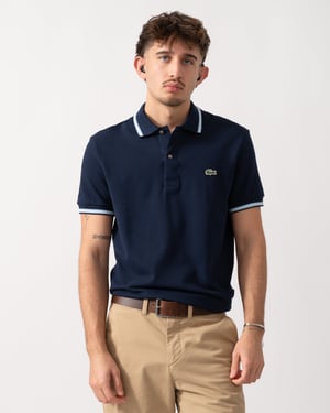 Regular Fit Polo Shirt in Dark Blue