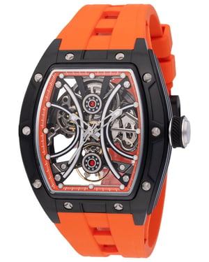 Invicta S1 Rally 49020 Heren Horloge - Automatisch Uurwerk - Roestvrij Staal met zwarte Wijzerplaat - 44mm