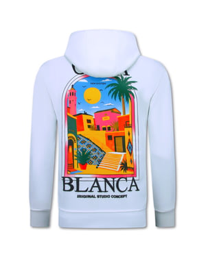 True Rise Oversized hoodie met capuchon casa blanca