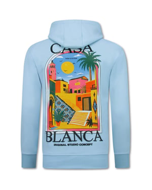 True Rise Oversized hoodie met capuchon casa blanca