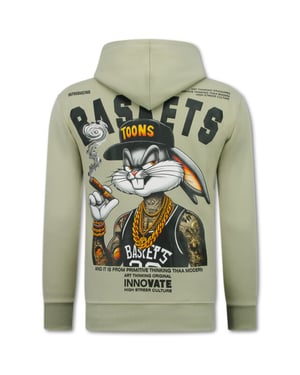 True Rise Oversized hoodie met capuchon gangster chicago