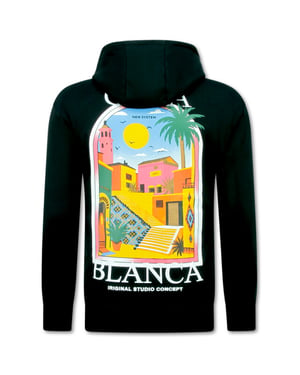 True Rise Oversized hoodie met capuchon casa blanca