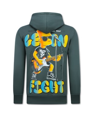 True Rise Oversized hoodie met capuchon lemon rock