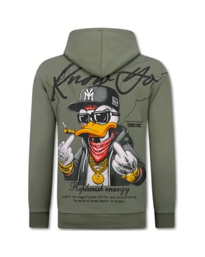 True Rise Oversized hoodie met capuchon gangster