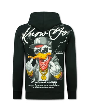 True Rise Oversized hoodie met capuchon gangster