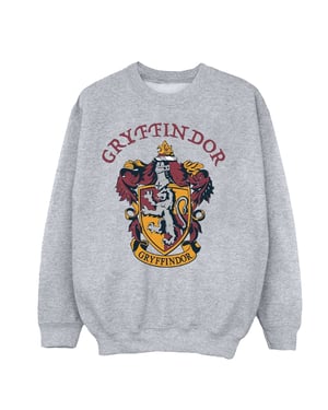 Harry Potter Jongens Gryffindor Katoenen Sweatshirt (Sportgrijs)