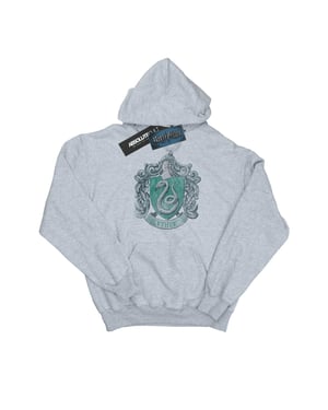 Harry Potter Jongens Slytherin Katoenen Hoodie (Sportgrijs)