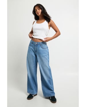 Petite Boohoo Basics Mid Waist Boyfriend Jean