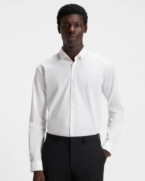 Ero3 Long Sleeve Shirt in White