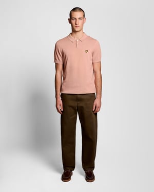 Korte Mouwen Polo in Koraal