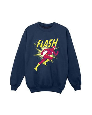 DC Comics Jongens The Flash Hardloop Sweatshirt (Marineblauw)
