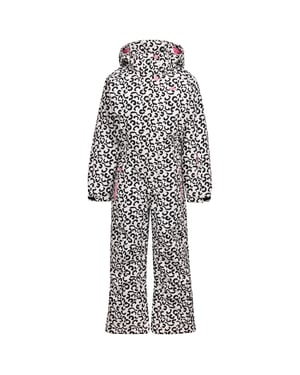 Trespass Girls Heysen Leopard Print Ski Suit (White)